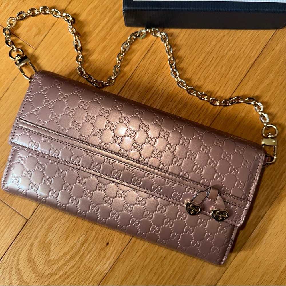 Micro GG Guccissima WOC wallet